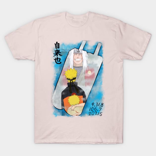Naruto and Jiraya T-Shirt by BentoPrint